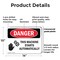 Signmission This Machine Starts Automatically Danger Sign, Plastic, 14in W x 10in L, 2PK OS-2PACK-DS-P-1014-L-1590 - alternate 2